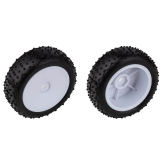 TEAM ASSOCIATED REFLEX 14 NARROW MINI PIN TYRES - MOUNTED WHITE WHEELS