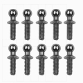 TEAM ASSOCIATED RC10 BALLSTUD SET .30, SILVER