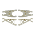 TEAM ASSOCIATED FRONT AND REAR SUSPENSION ARMS, WHITE