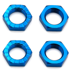 ASSOCIATED RC8B3/RC8B3.1/RC8B3.2 WHEEL NUTS 17MM BLUE (X4)