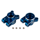 TEAM ASSOCIATED FT RC10B7 REAR HUB SET HRC BLUE ALUMINIUM