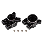 TEAM ASSOCIATED FT RC10B7 REAR HUB SET HRC BLACK ALUMINIUM