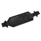 CORALLY CHASSIS SYNCRO ALUMINIUM 3MM BLACK 1PC