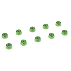 CORALLY ALUMINIUM WASHER FOR M2 SOCKET HEAD SCREWS OD=6MM GREEN 10PCS