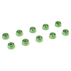 CORALLY ALUMINIUM WASHER FOR M2.5 SOCKET HEAD SCREWS OD=7MM GREEN 10PCS