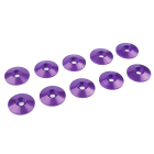 CORALLY ALUMINIUM WASHER FOR M3 BUTTON HEAD SCREWS OD=15MM PURPLE 10PCS