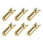 CORALLY BULLIT CONNECTOR 3.5MM MALE SOLID TYPE GOLD PLATED U