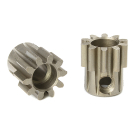 CORALLY M1.0 PINION SHORT HARDENED STEEL 10 TEETH SHAFT DIA. 5mm MOD1