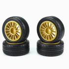 CARISMA M48S TARMAC SPEC TYRES SET ( MOUNTED)