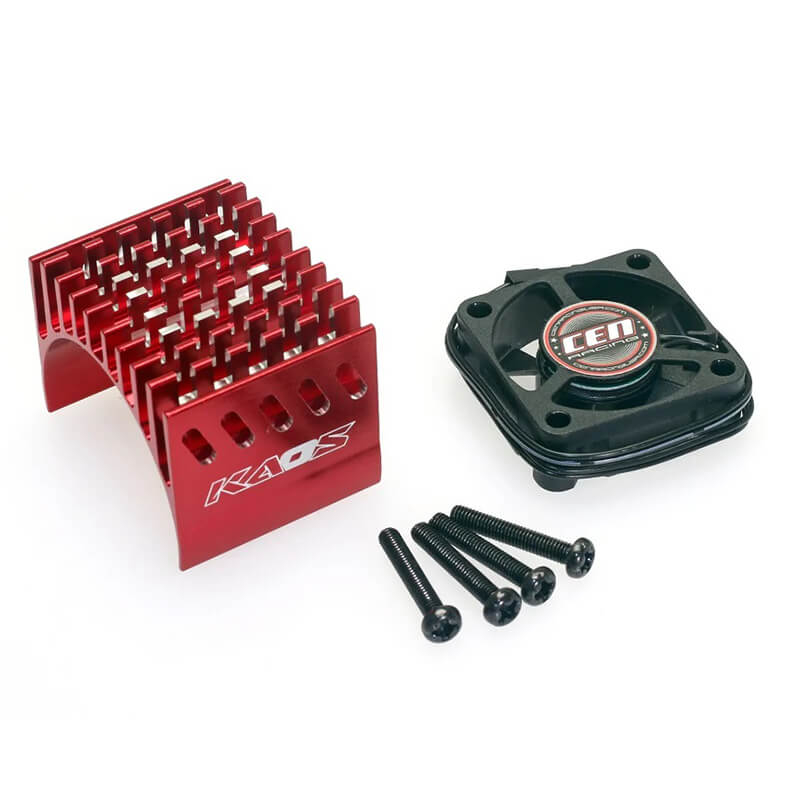 CEN RACING ALUMINIUM HEATSINK RED (1/8TH PUMA RALLY1)