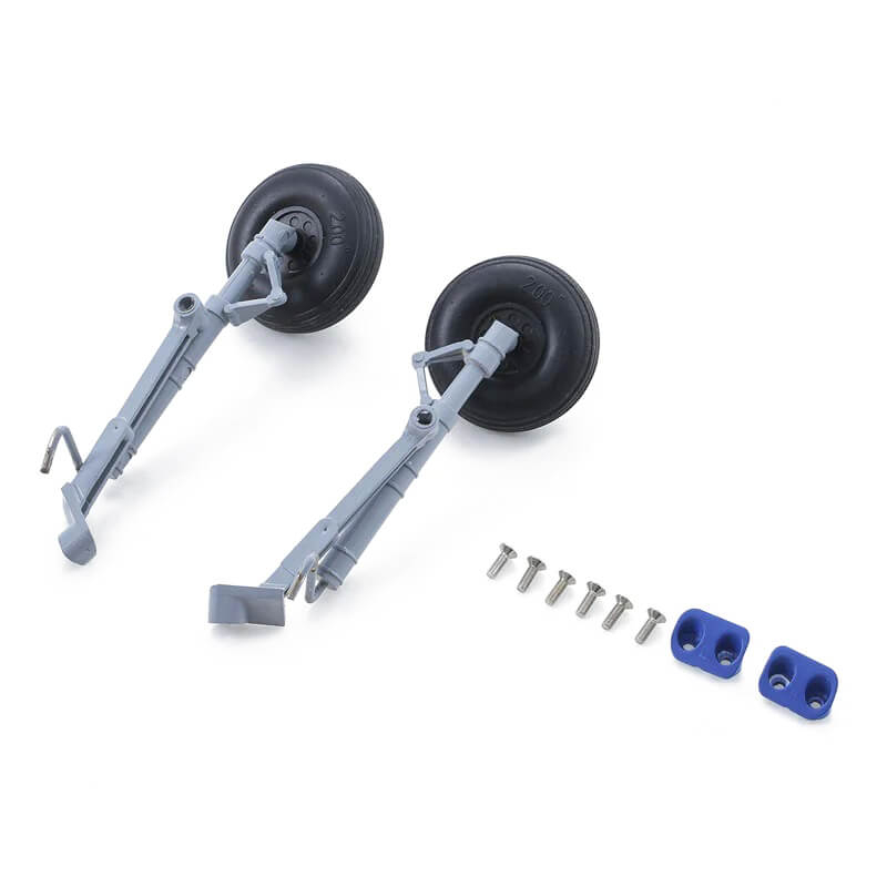 FMS 64MM J-10 MAIN LANDING GEAR SET - BLUE