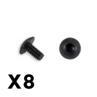 FTX OUTBACK BUTTON HEAD SCREW M2.5*5 (8)