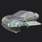 HOBAO HYPER GTB CLEAR BODYSHELL LONG (INC WINDOW MASKS)