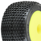 PROLINE HOLESHOT TYRES MINI-T 2.0 MOUNTED ON YELLOW WHEELS