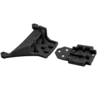 RPM TRAXXAS SLASH LCG 4x4 CHASSIS/ 1/10TH RALLY FRONT BULKHEAD BLACK