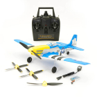 VOLANTEX P-51D MUSTANG V2 BLUE 4CH 400MM BRUSHED w/GYRO RTF