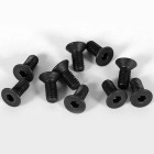 RC4WD STEEL FLAT HEAD SOCKET CAP SCREWS M2.5 X 6MM (10)