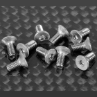 RC4WD FLAT HEAD CAP SCREWS M2.5 X 6MM (10)