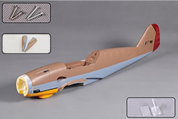 FMS MESS BF109 (1.4M) FUSELAGE (NEW) BROWN