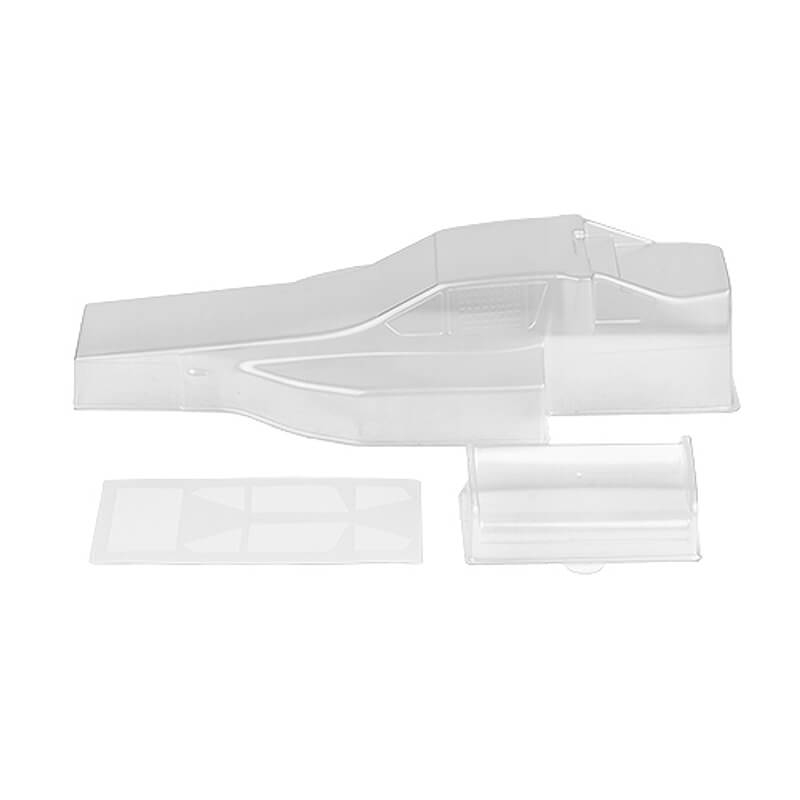 TEAM ASSOCIATED RC10 PROTECH II BODYSHELL AND WING (CLEAR)