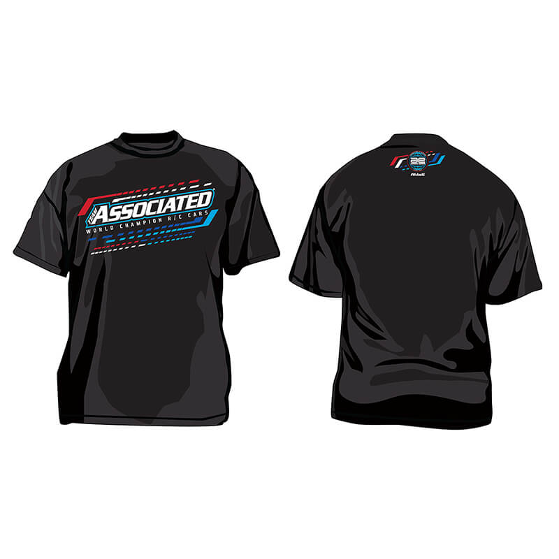 TEAM ASSOCIATED WC23 T-SHIRT BLACK (S)