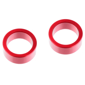 CORALLY HDA SUSPENSION ARM INSERT INNER ALUMINUM RED 2 PCS