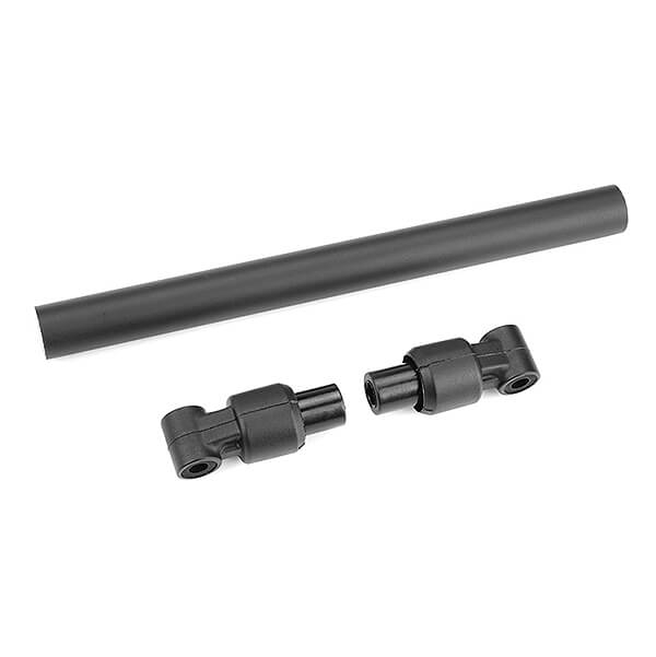 CORALLY CHASSIS TUBE FRONT 135MM ALUMINUM BLACK 1 SET