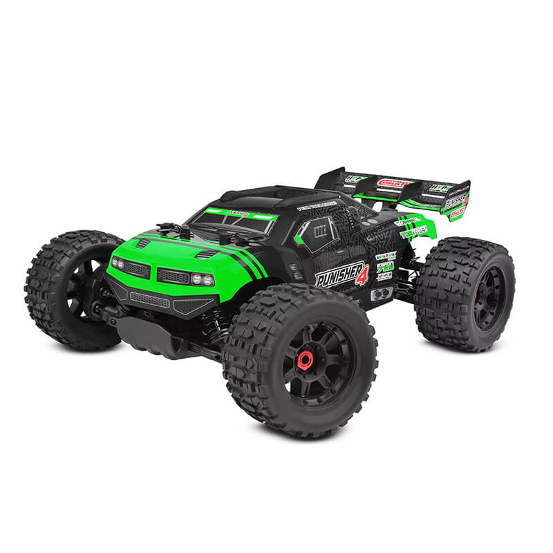 CORALLY PUNISHER 4 BRUSHLESS 4S BASHER TRUCK RTR - GREEN