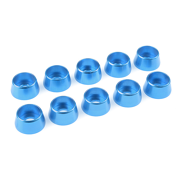 CORALLY ALUMINIUM WASHER FOR M5 SOCKET HEAD SCREWS OD=12MM BLUE 10PCS