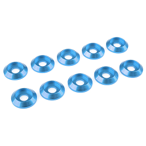 CORALLY ALUMINIUM WASHER FOR M4 BUTTON HEAD SCREWS OD=12MM BLUE 10PCS