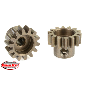 CORALLY 32 DP PINION SHORT HARDENED STEEL 14 TEETH SHAFT DIA. 3.17mm