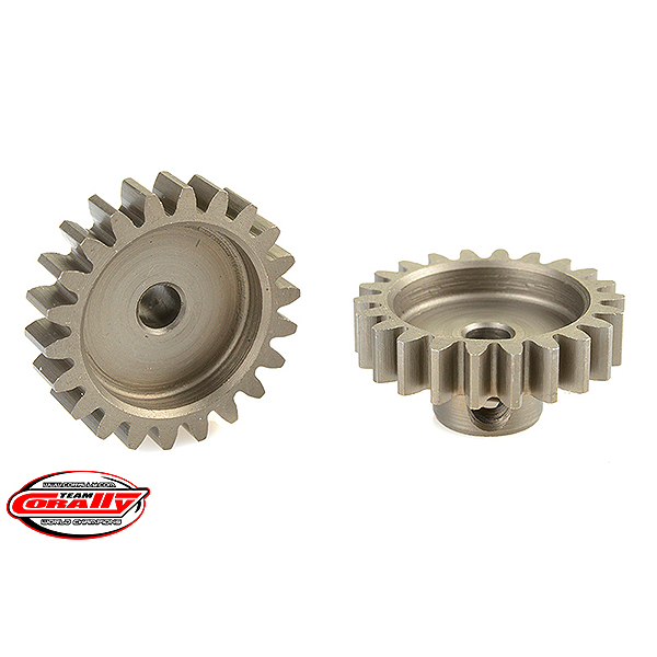 CORALLY 32 DP PINION SHORT HARDENED STEEL 22 TEETH SHAFT DIA. 3.17mm