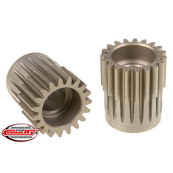 CORALLY 48 DP PINION SHORT HARDENED STEEL 19 TEETH 5M