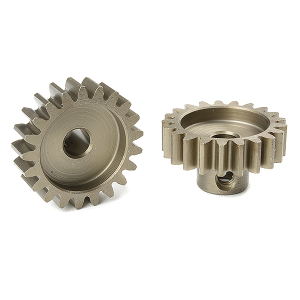 CORALLY M1.0 PINION SHORT HARDENED STEEL 21 TEETH SHAFT DIA. 5mm MOD1