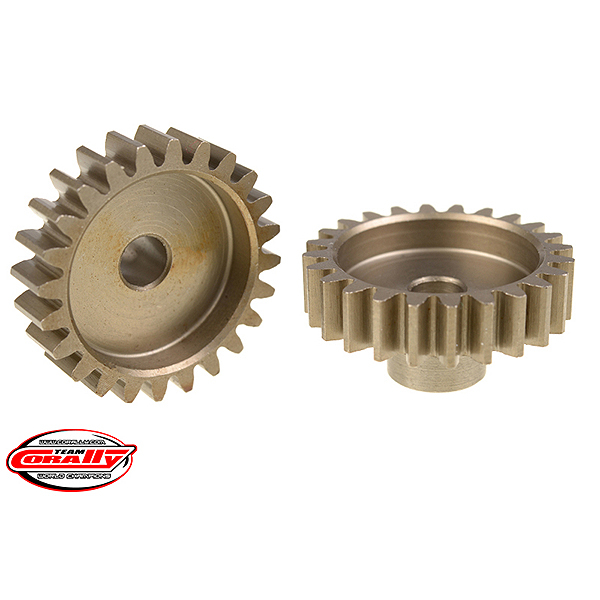 CORALLY M1.0 PINION SHORT HARDENED STEEL 24 TEETH 5MM MOD1