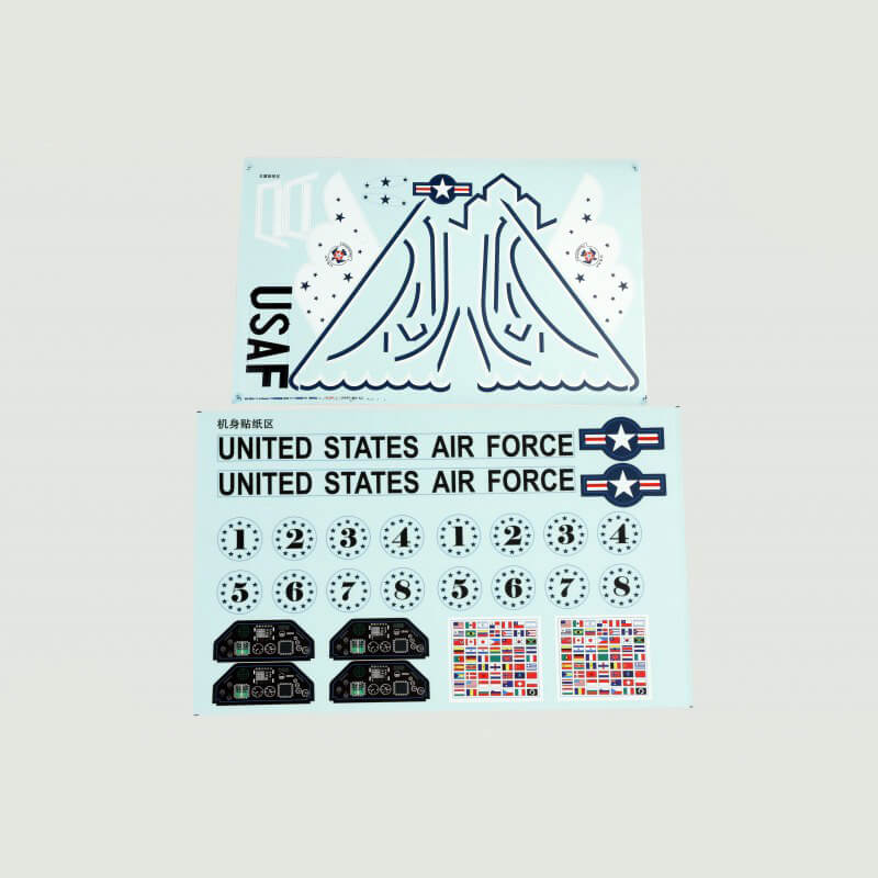 FMS 64MM F-16 DECAL SHEET - BLUE ANGELS