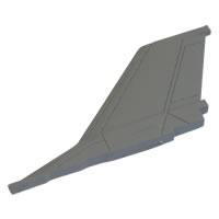 FMS Mini F16 Rudder (Grey)