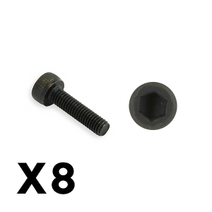 FTX CAP HEAD HEX SELF TAPPING SCREW 3 X 14MM