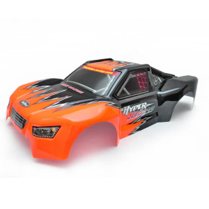 HOBAO HYPER 10SC 2.0 PRINTED BODYSHELL - BLACK/ORANGE