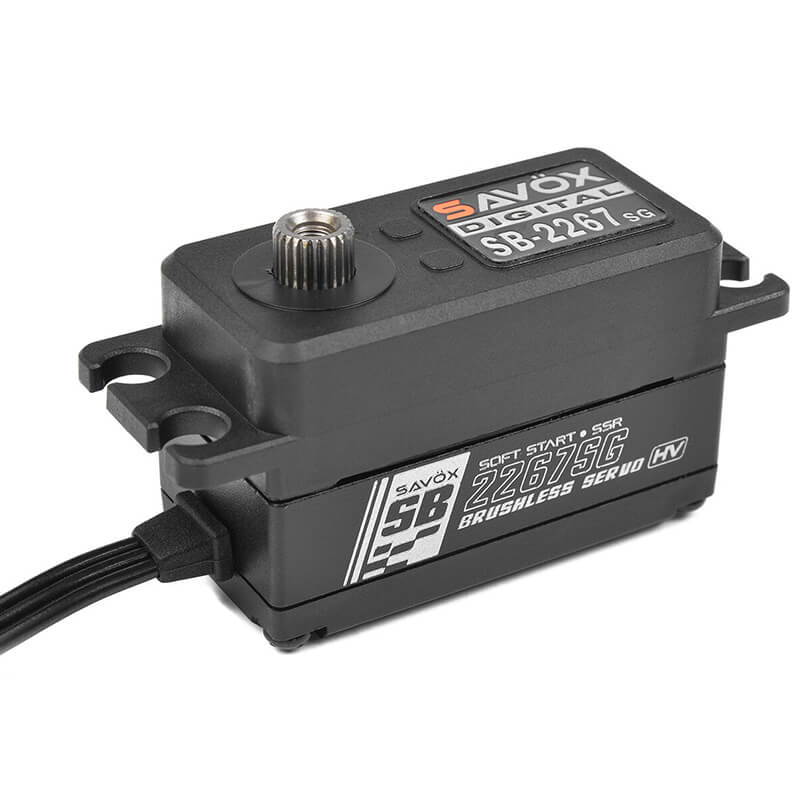 SAVOX LOW PROFILE BRUSHLESS HI-TORQUE DIGI 25KG/0.08s@7.4V - BLACK