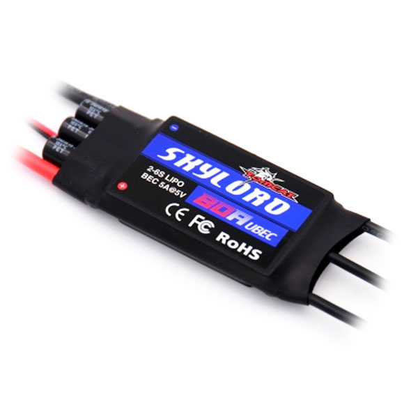 TOMCAT SKYLORD 80 AMP ESC FOR AIRCRAFT (5V/2A) #SKYLORD-80A