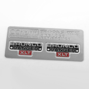 RC4WD SIDE METAL EMBLEM FOR TRAXXAS TRX-4 '79 BRONCO RANGER XLT