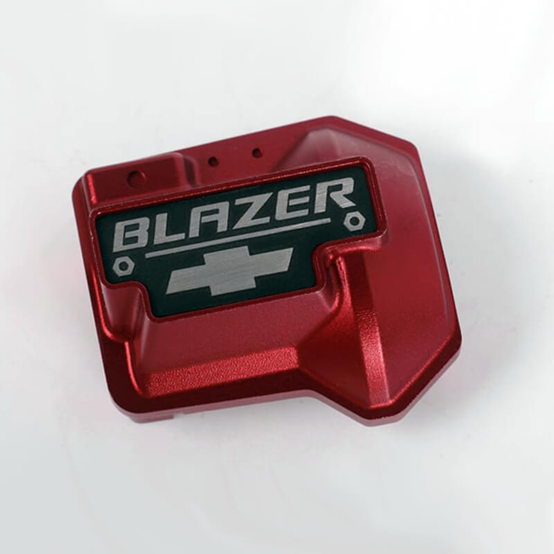 RC4WD ALUMINIUM DIFF COVER FOR TRAXXAS TRX-4 CHEVY K5 BLAZER (RED)