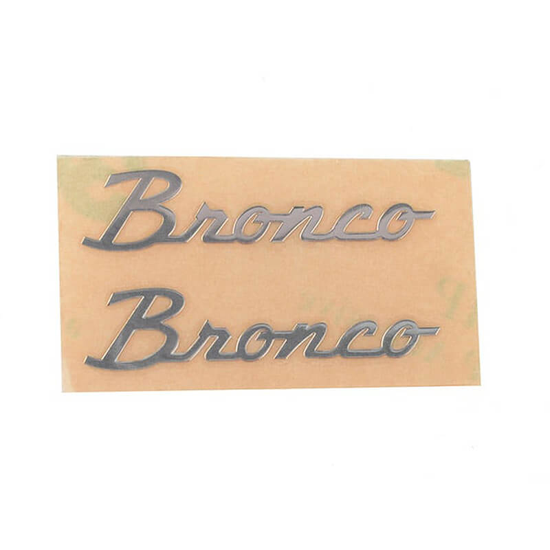 RC4WD SIDE METAL EMBLEM FOR AXIAL SCX10 III EARLY FORD BRONCO (SILVER)