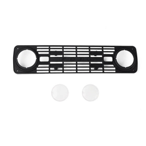 RC4WD FRONT GRILLE & LENSES FOR AXIAL SCX10 III EARLY FORD BRONCO (BLACK)