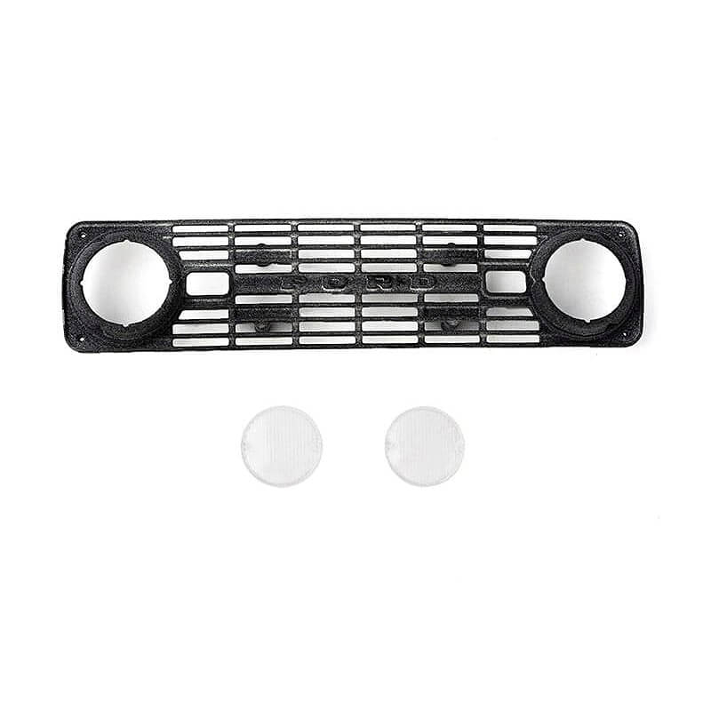 RC4WD FRONT GRILLE & LENSES FOR AXIAL SCX10 III EARLY FORD BRONCO (GRAY)