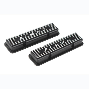 RC4WD ALUMINIUM VALVE COVERS FOR SCALE V8 ENGINE (BLACK)