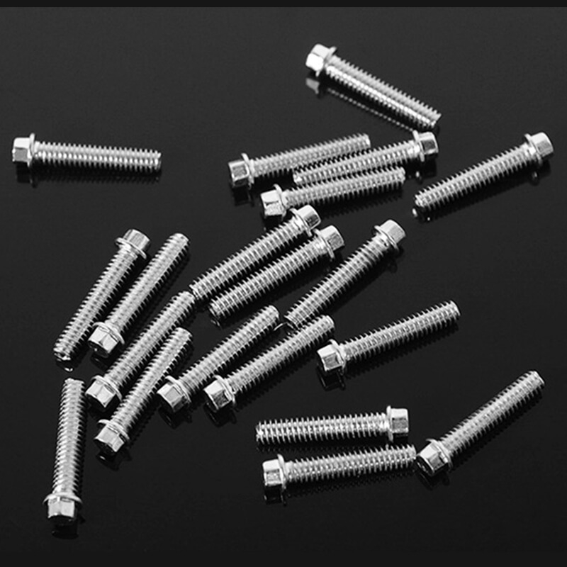 RC4WD MINIATURE SCALE HEX BOLTS (M2 X 10MM) (SILVER)