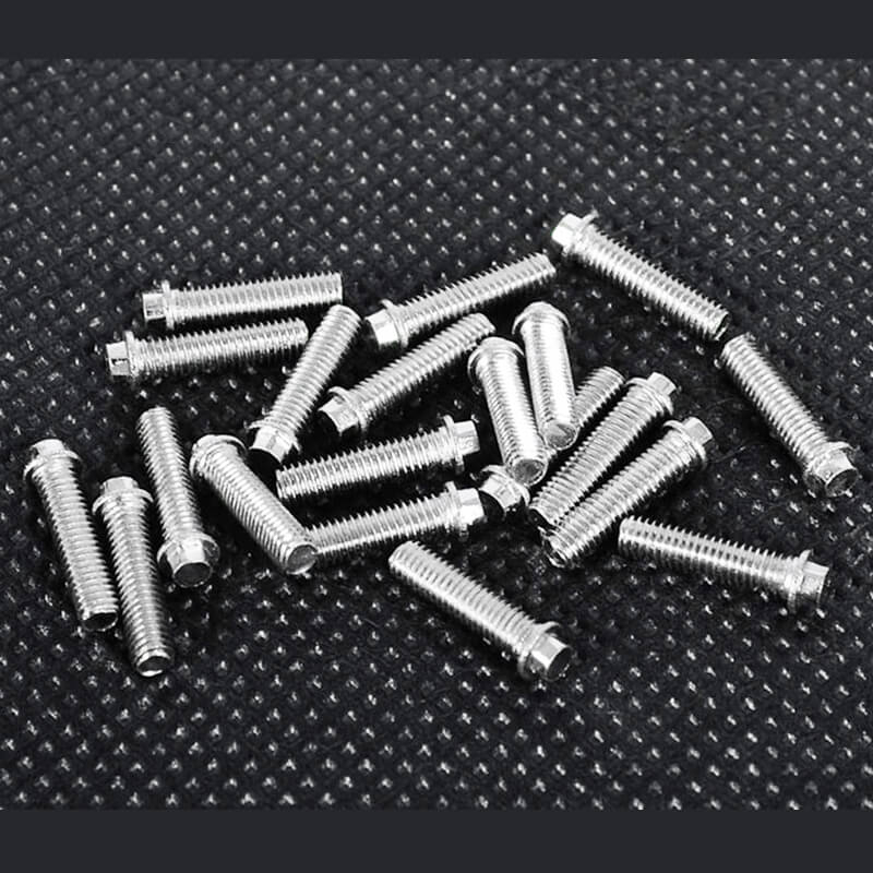 RC4WD MINIATURE SCALE HEX BOLTS (M3X12MM) (SILVER)