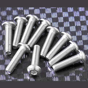 RC4WD BUTTON HEAD CAP SCREWS M3 X 12MM (10)